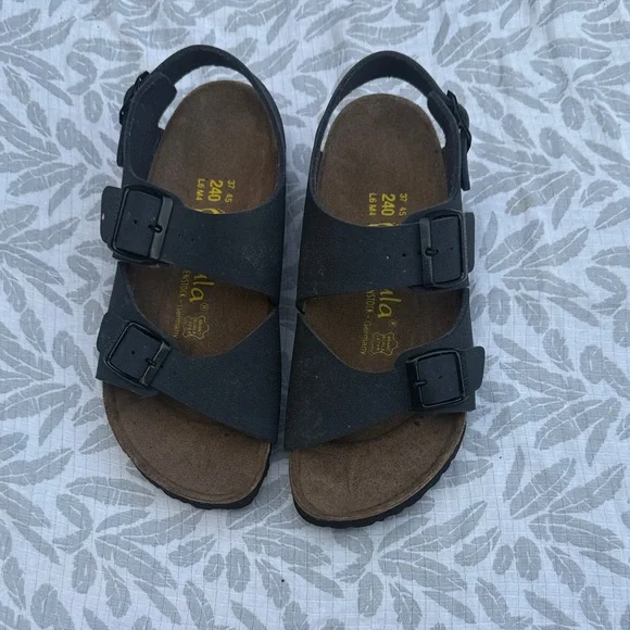 Birkenstock Kids Black and Brown Sandals - Picture 3 of 4